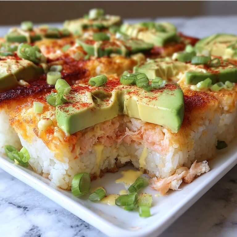 Spicy Salmon Sushi Bake Recipe