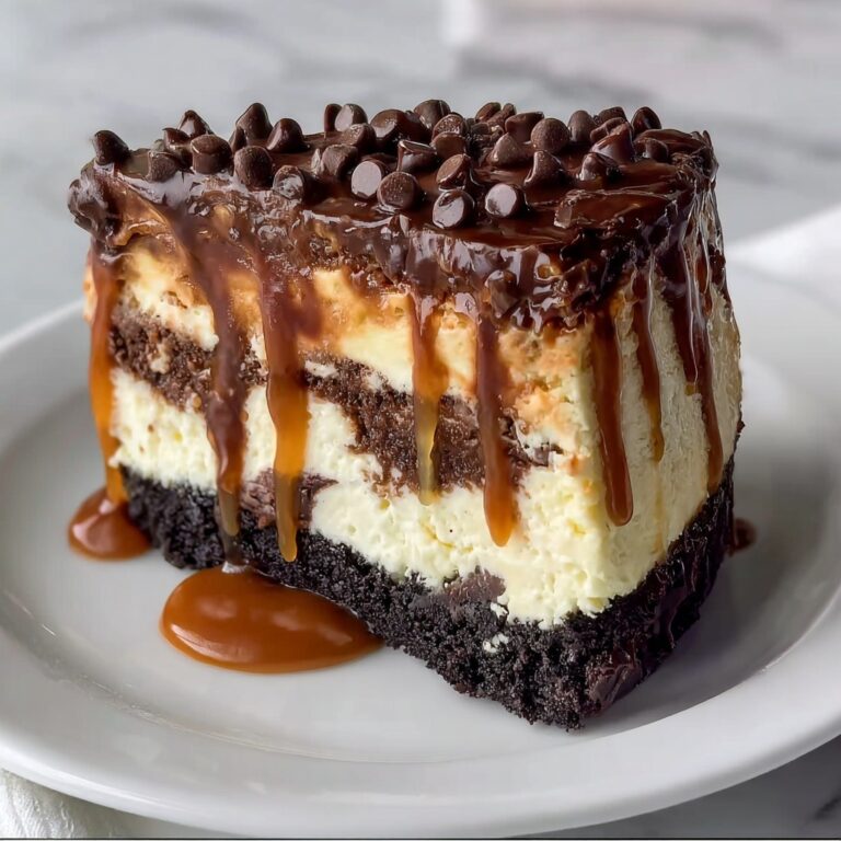 Caramel Chocolate Coffee Cheesecake: 7 Layers of Bliss Recipe
