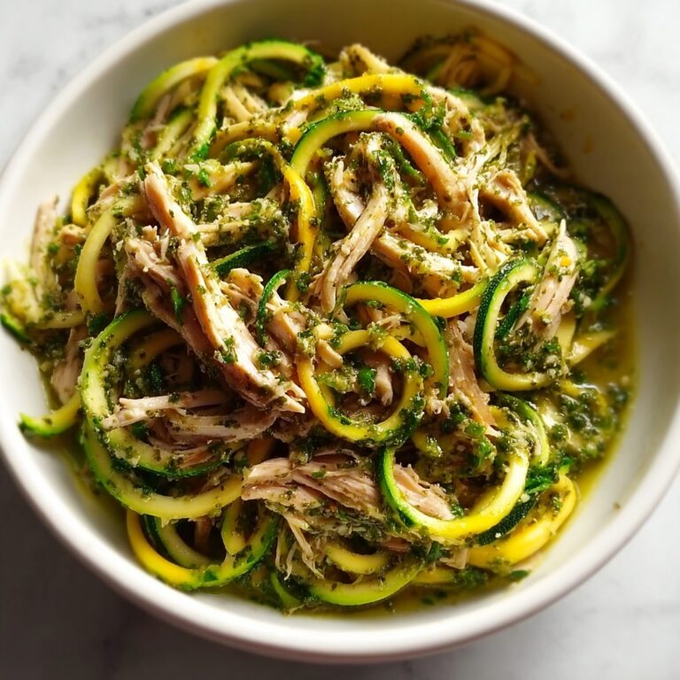 Zucchini Noodles with Pesto Chicken Recipe