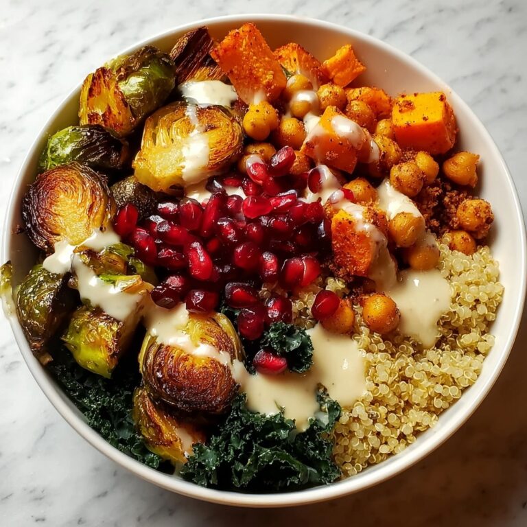 Autumn Harvest Buddha Bowl with Tahini Dressing Recipe