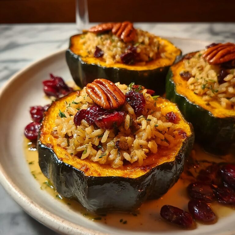 Roasted Acorn Squash and Wild Rice Pilaf Recipe