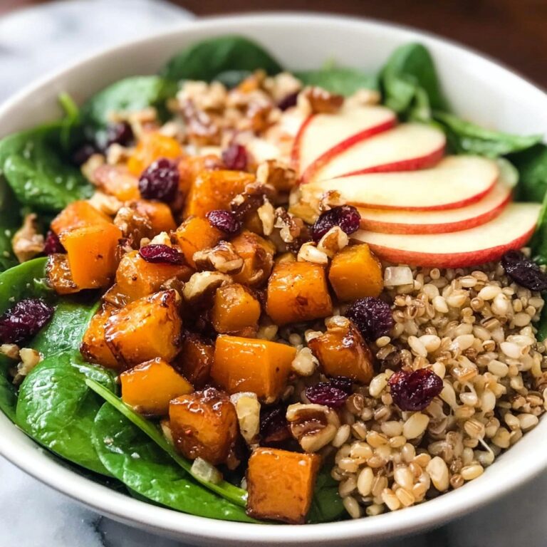 Apple Butternut Squash Farro Salad Recipe