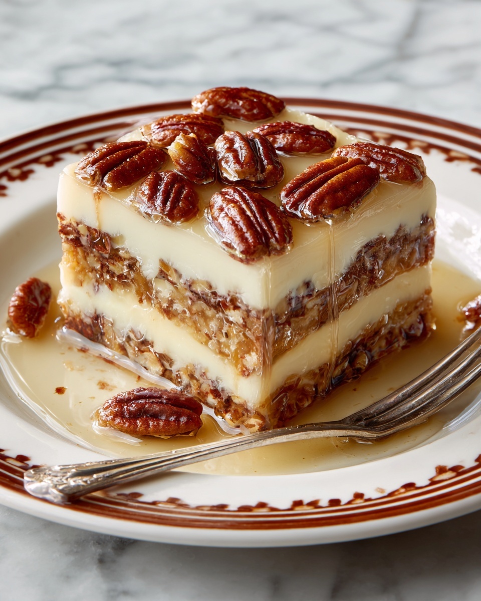 Decadent Pecan Pie Lasagna Recipe - Recipe Image