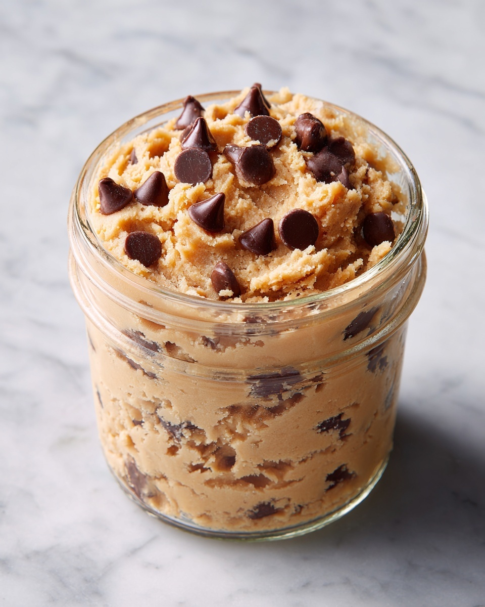 Protein-Packed Chickpea Cookie Dough with Chocolate Chips Recipe - Recipe Image