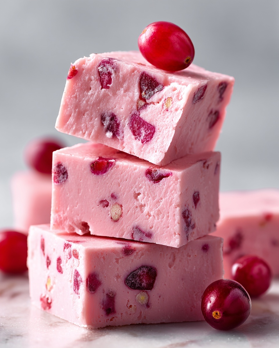 No-Bake Cherry Fudge Recipe - Recipe Image
