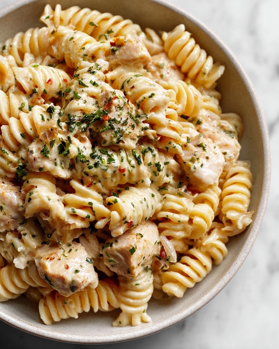 Crock Pot Salsa Ranch Chicken Pasta Recipe - Recipe Image