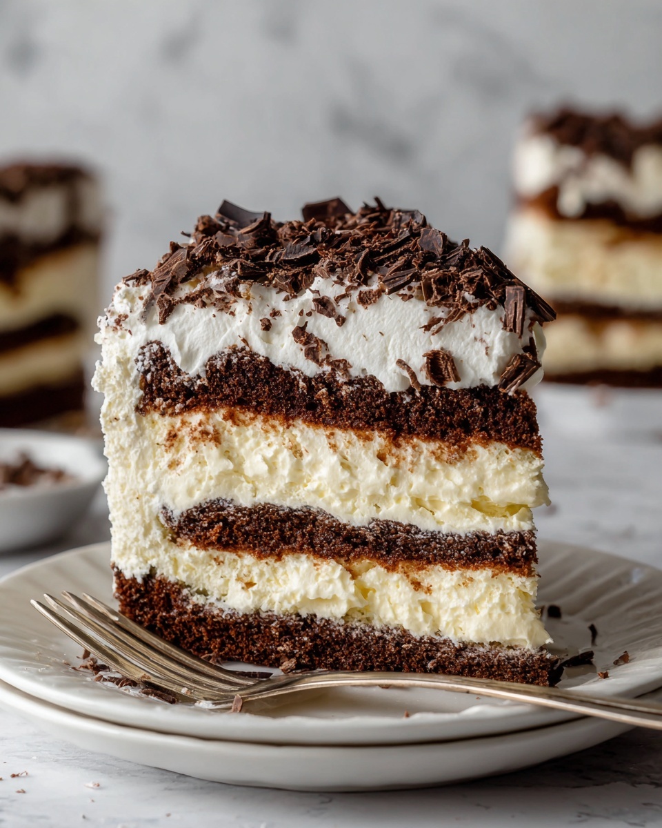 White German Chocolate Cake with a Cheesecake Center Recipe - Recipe Image