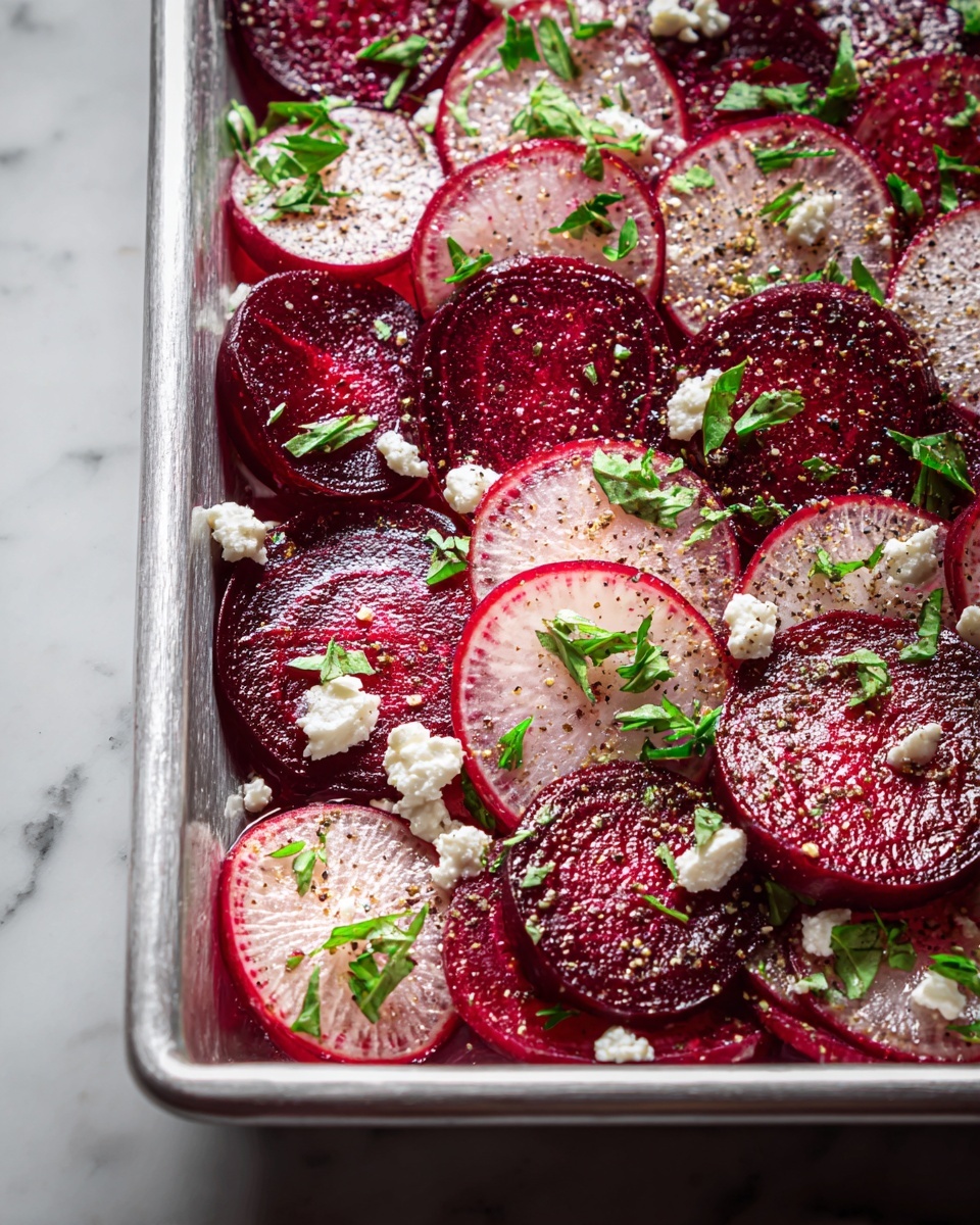 Roasted Beets and Radishes with Goat Cheese Recipe - Recipe Image