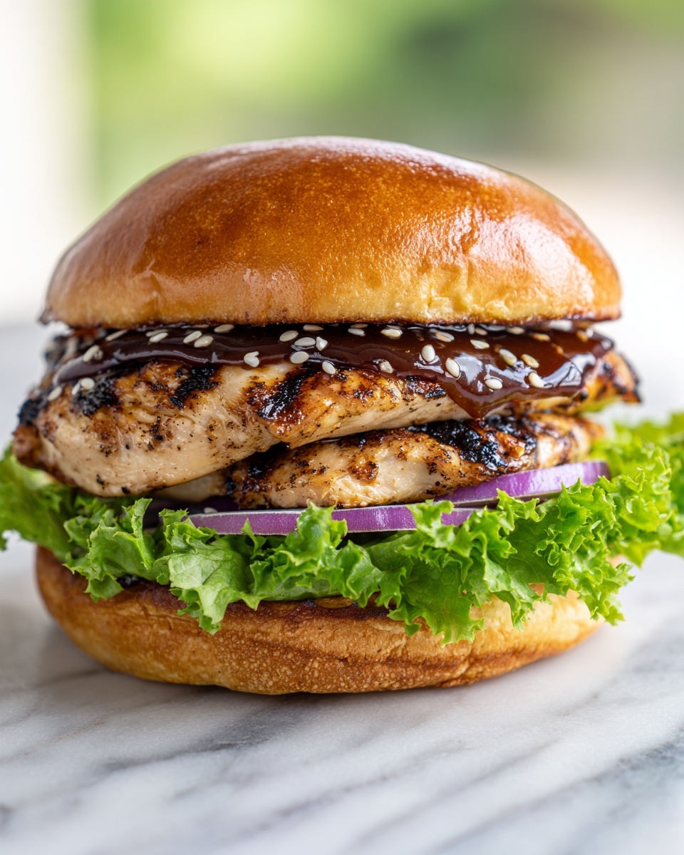 Teriyaki Chicken Burger Recipe - Recipe Image
