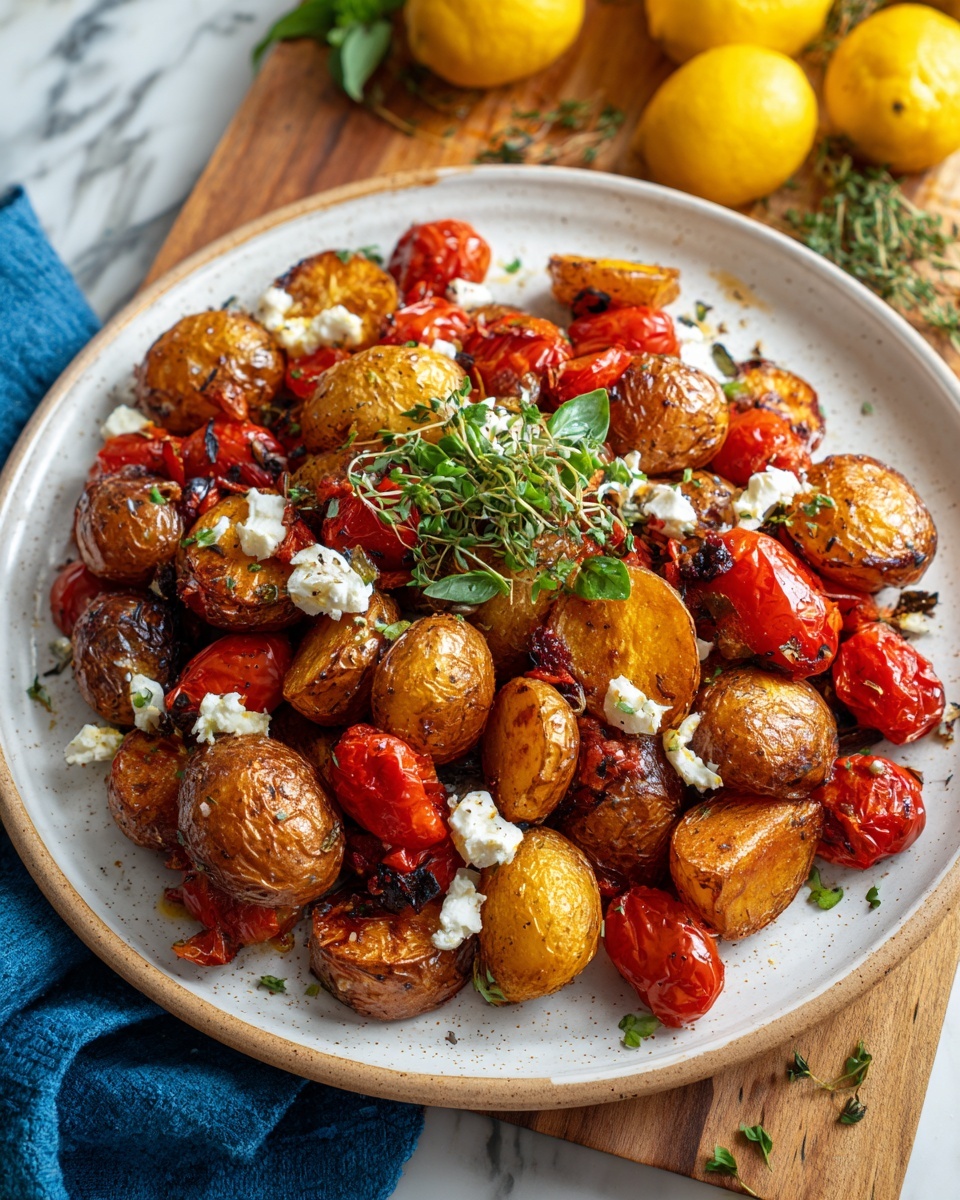 Baked Feta Potatoes: The Ultimate Guide to Crispy, Cheesy Perfection Recipe - Recipe Image