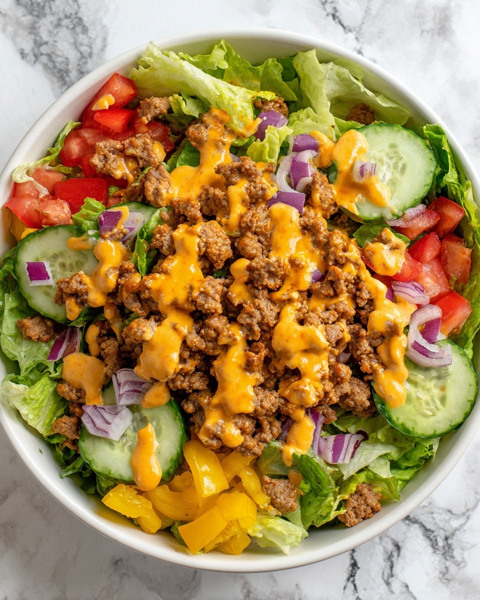 Keto Big Mac Salad Recipe - Recipe Image