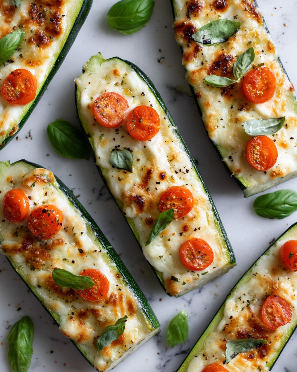 Zucchini Pizza Boats Recipe - Recipe Image