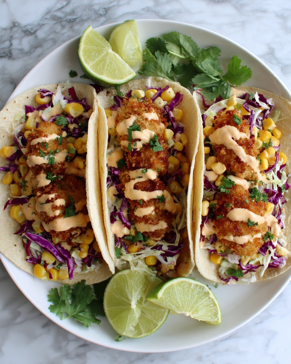 Crispy Fried Chicken Tacos Recipe - Recipe Image