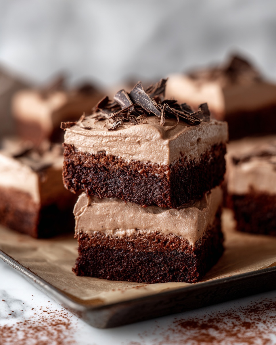 Chocolate Mousse Brownies Recipe - Recipe Image