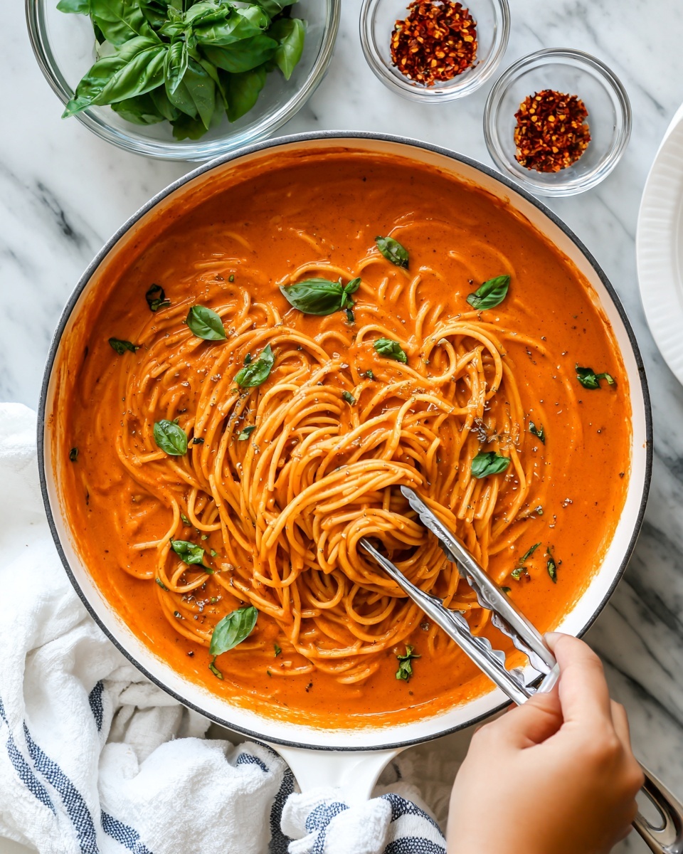 Roasted Red Pepper Pasta – A Family Favorite Recipe - Recipe Image