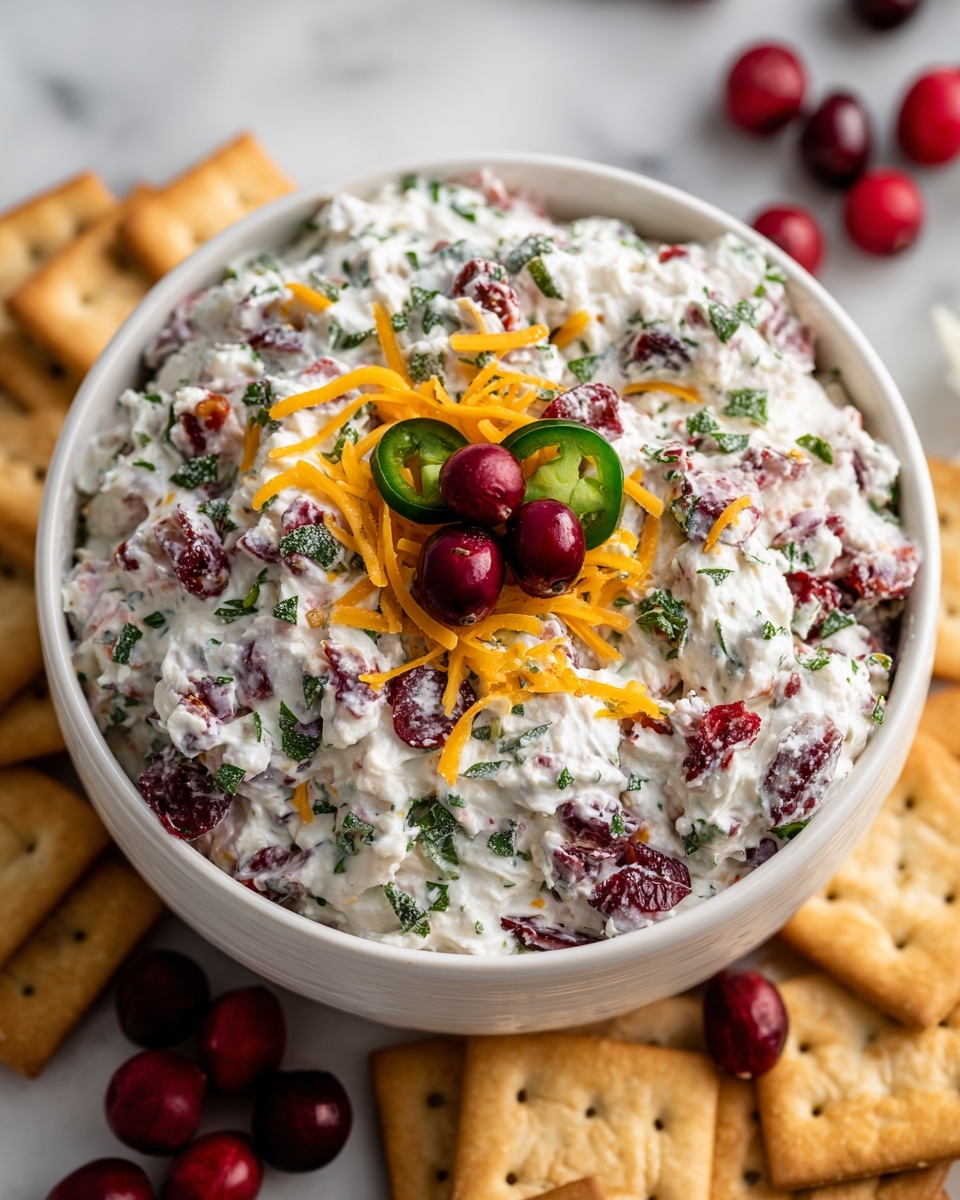 Holiday Cranberry Jalapeño Cream Cheese Dip Recipe - Recipe Image