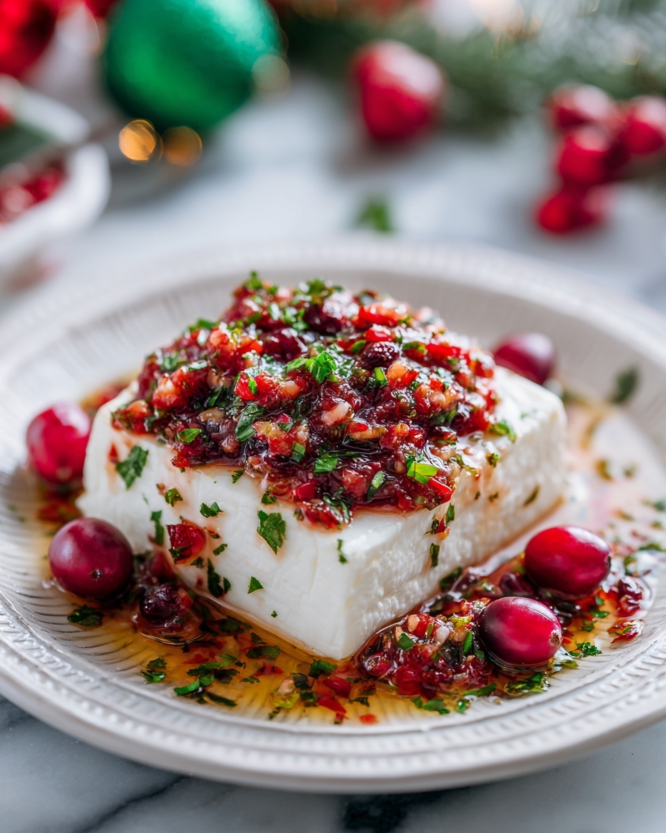 Holiday Cranberry Jalapeño Cream Cheese Dip Recipe - Recipe Image