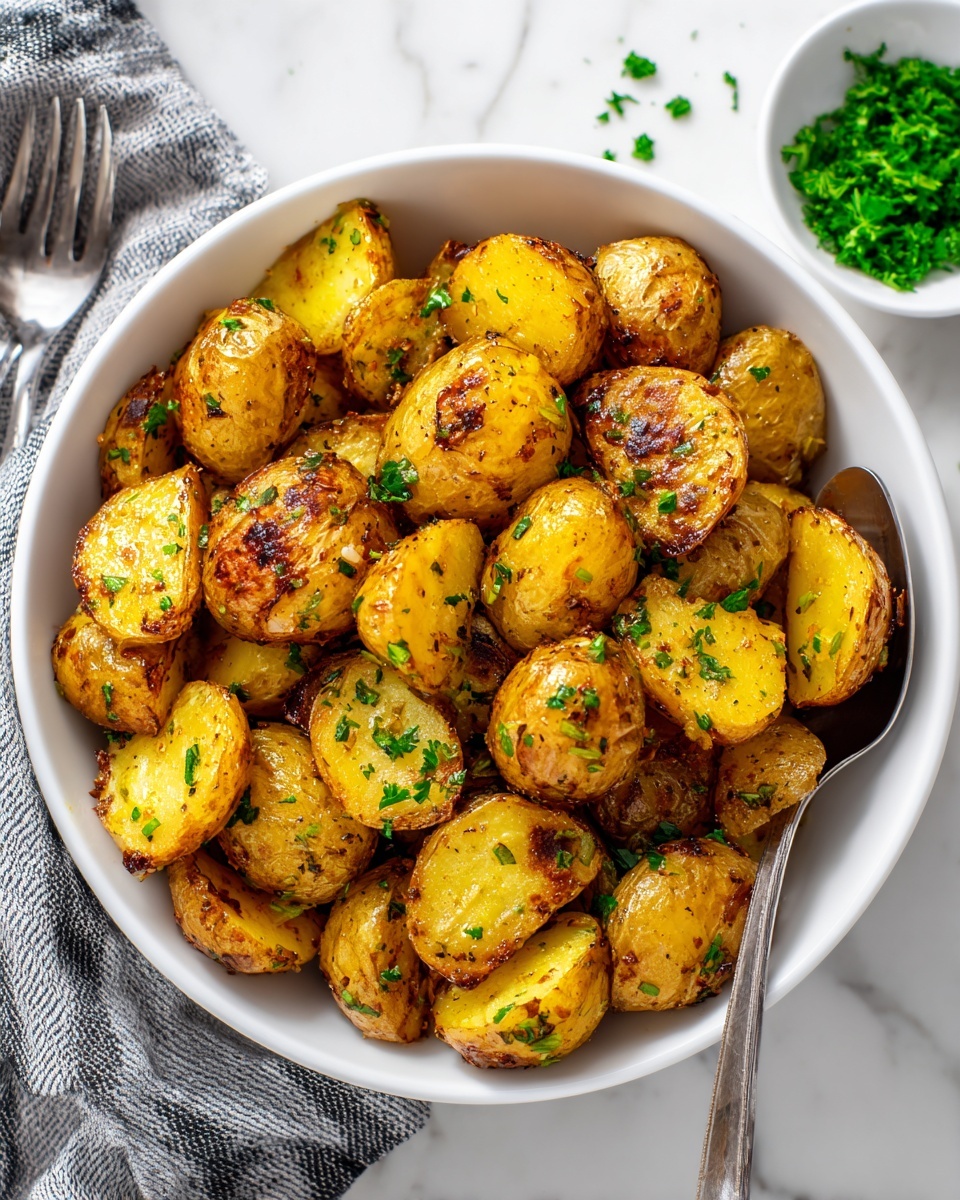 Garlic and Herb Roasted Potatoes Recipe - Recipe Image