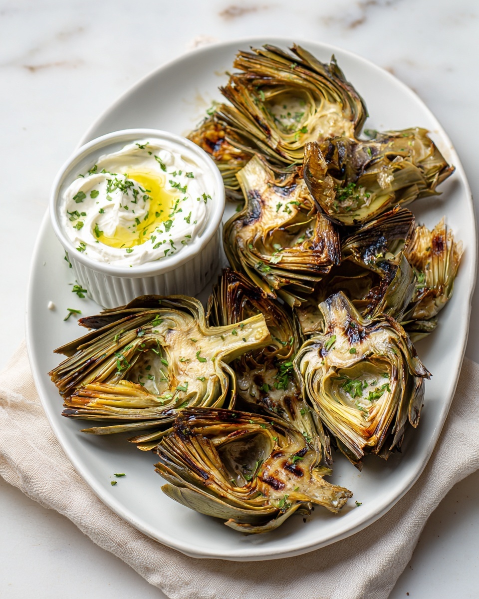 Grilled Artichokes with Garlic Aioli Recipe - Recipe Image