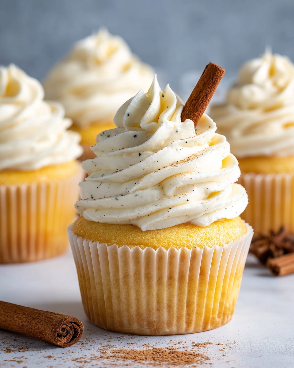 Easy Eggnog Cupcakes Recipe - Recipe Image