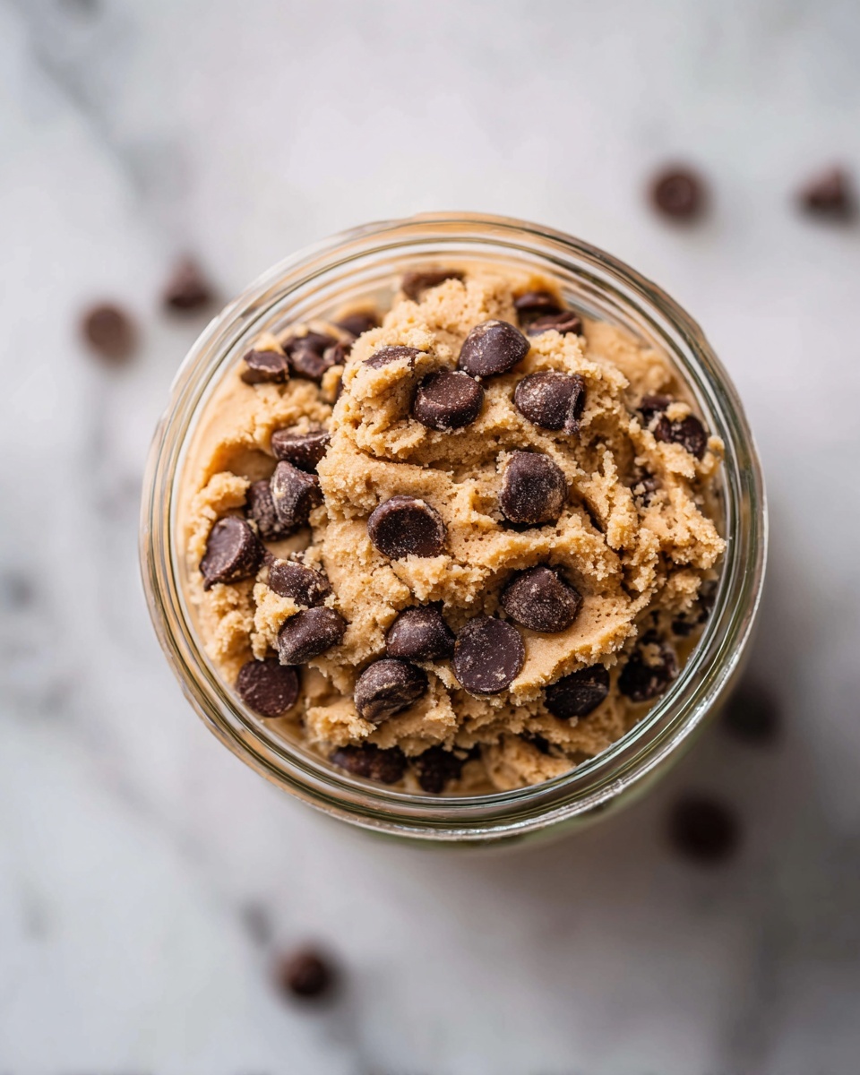 Protein-Packed Chickpea Cookie Dough with Chocolate Chips Recipe - Recipe Image
