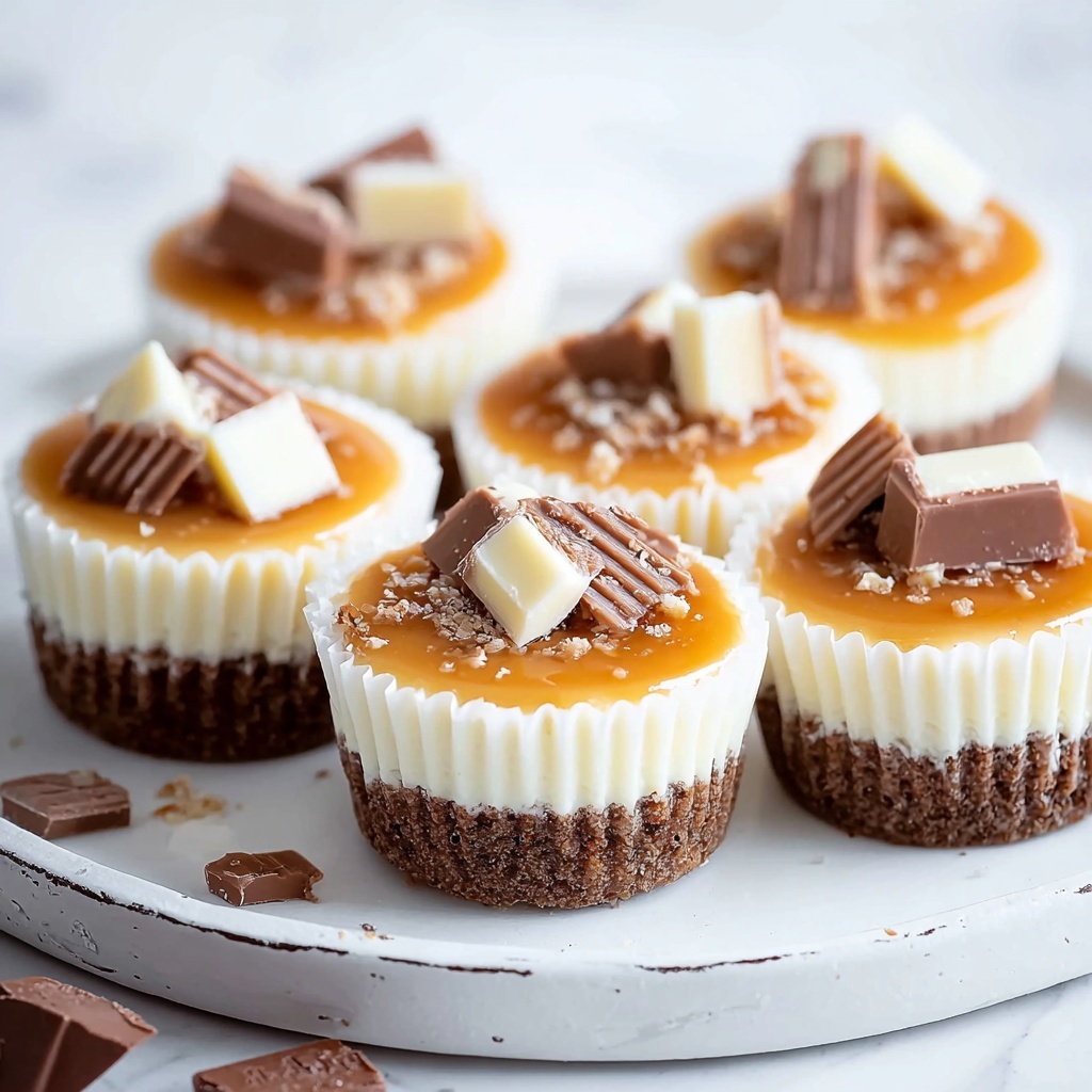 Decadent Mini Turtle Cheesecakes Recipe - Recipe Image