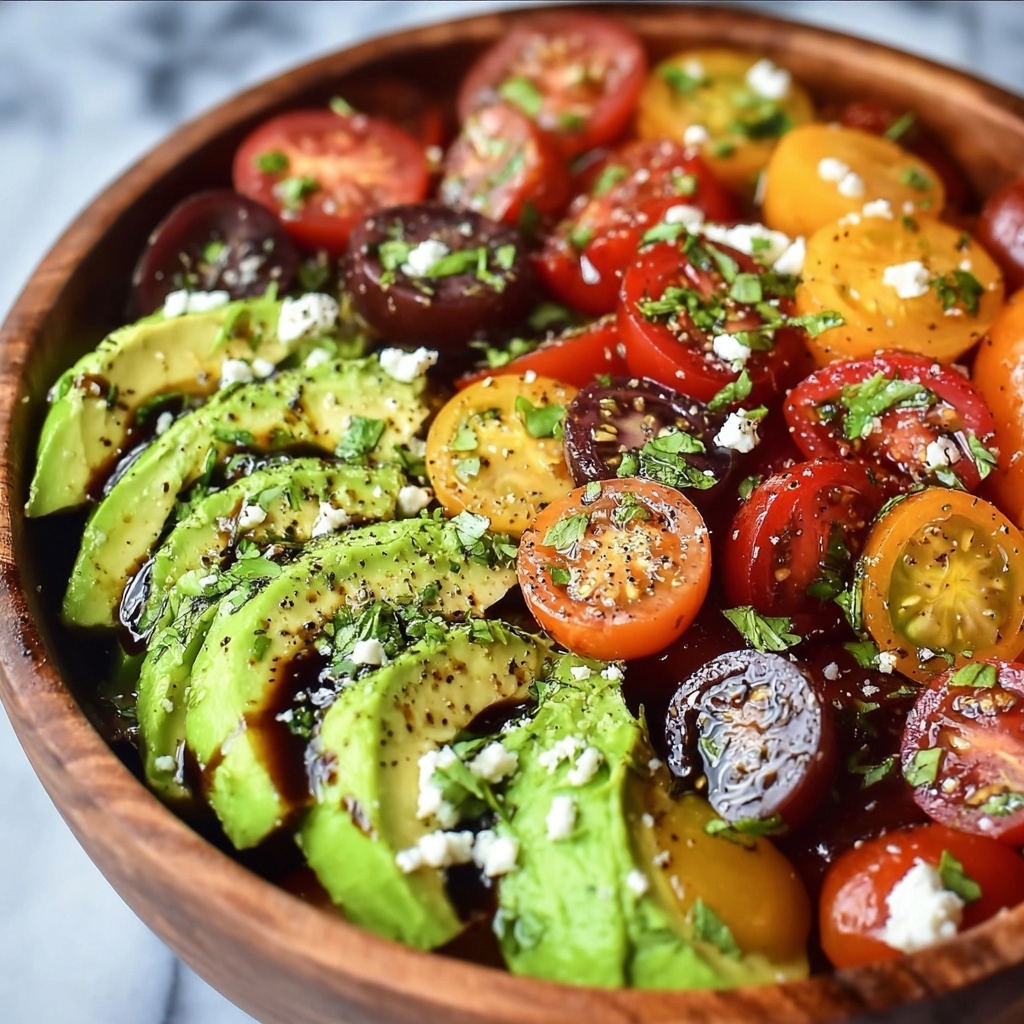 Avocado Tomato Salad: A Colorful Taste of Freshness and Fun Recipe - Recipe Image