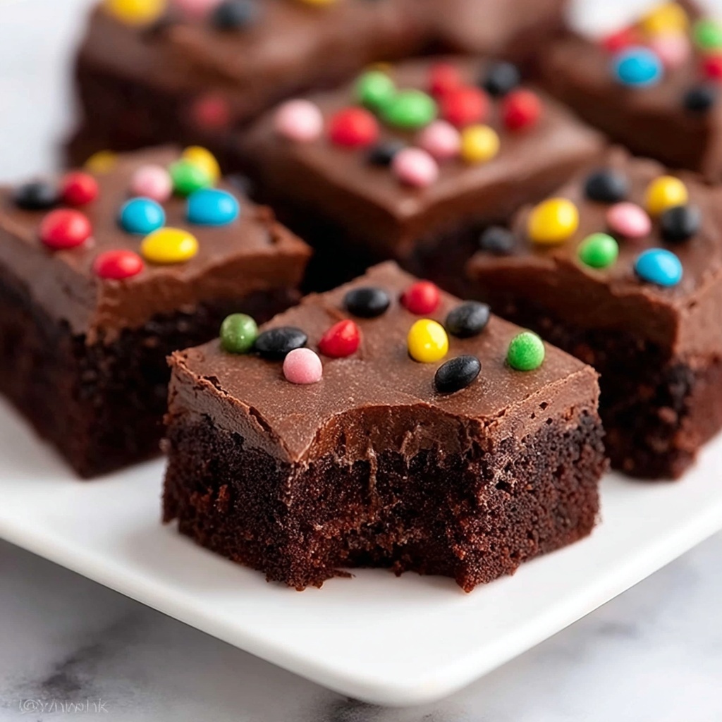 Easy Homemade Cosmic Brownies Recipe - Recipe Image