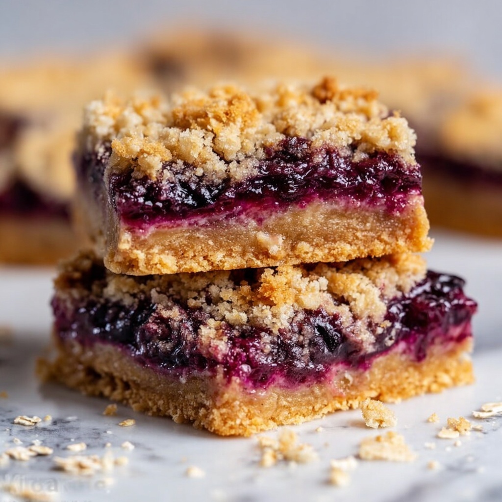 Blueberry Oatmeal Bars – Easy Homemade Healthy Snack Bars Recipe - Recipe Image