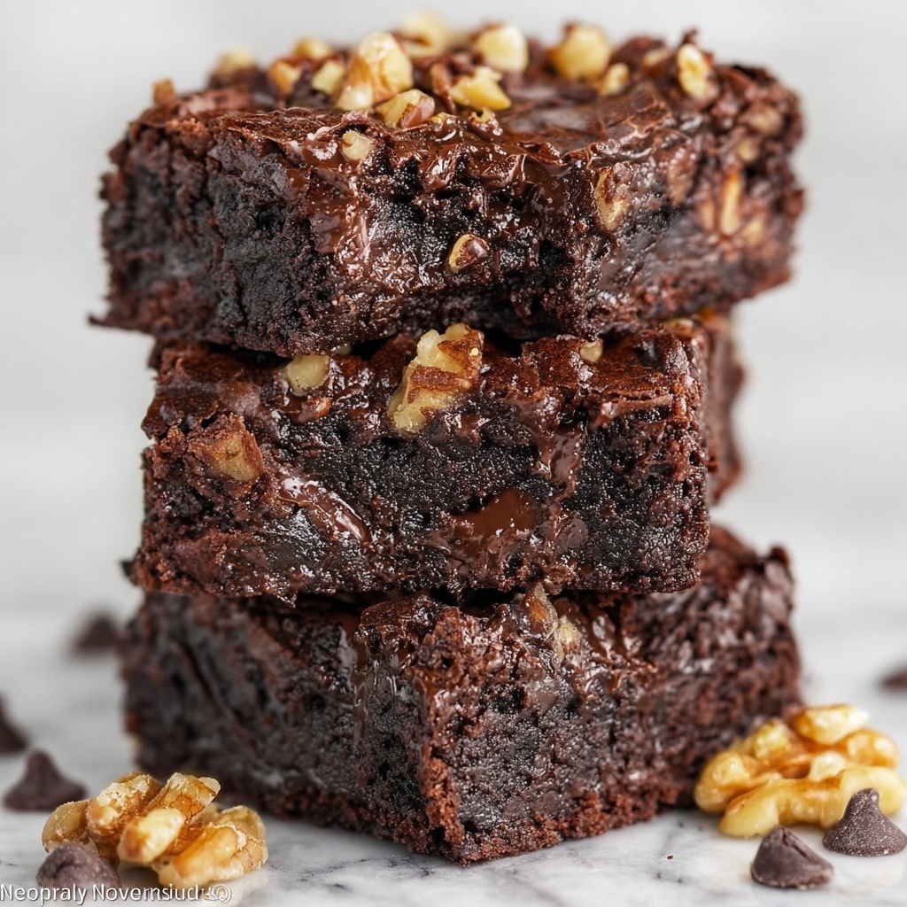 Toffee Brownies – Fudgy Homemade Brownies with Crunchy Toffee Recipe - Recipe Image