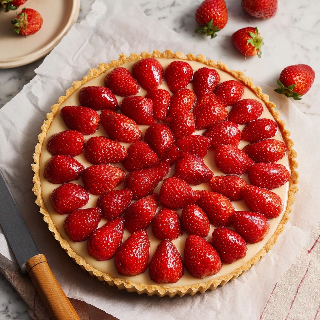 French Strawberry Tart (Tarte aux Fraises) Recipe - Recipe Image