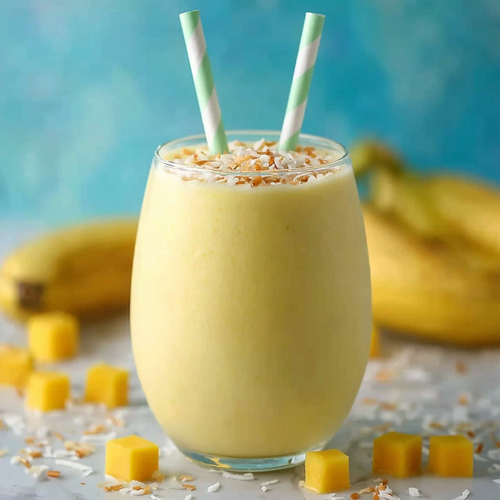 Tropical Overnight Oatmeal Smoothie Recipe - Recipe Image