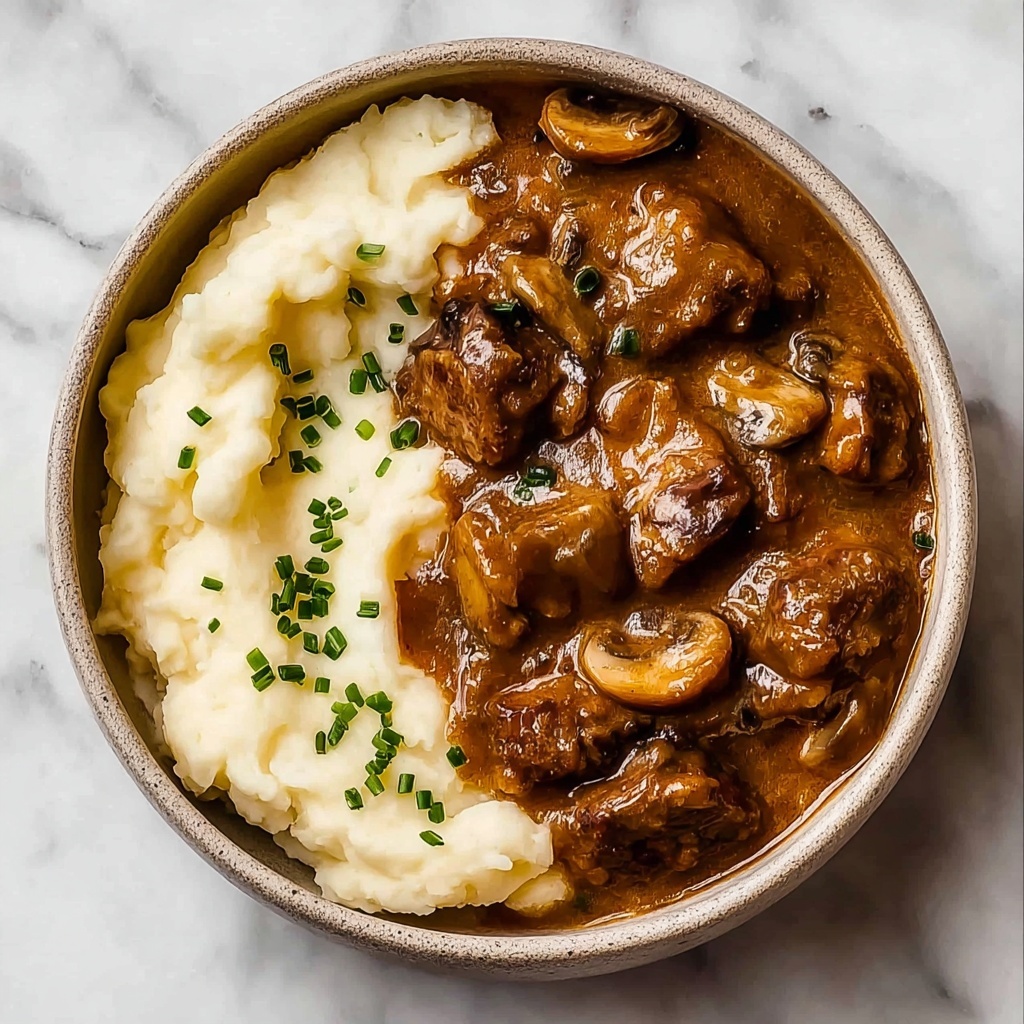 Slow Cooker Beef Stroganoff with Mushrooms and Rich Sour Cream Sauce Recipe - Recipe Image
