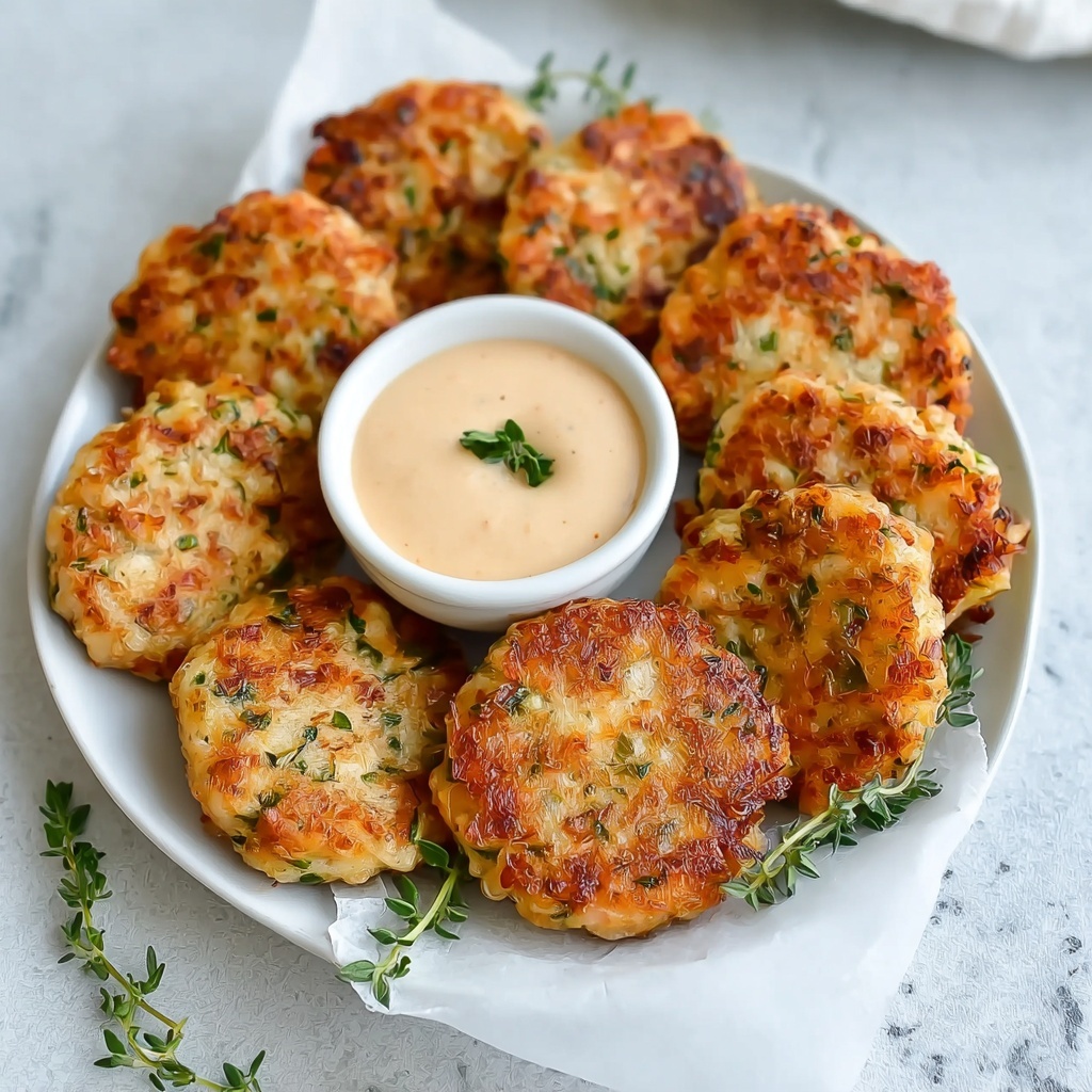 Savory Sardine Fish Cakes with Herb-Yogurt Dipping Sauce Recipe - Recipe Image