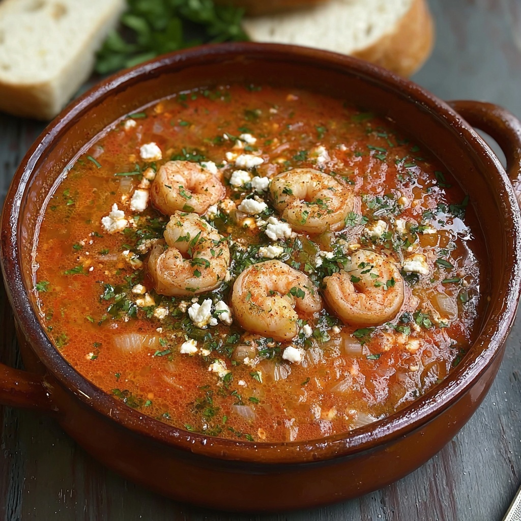 Shrimp Saganaki Soup Recipe - Recipe Image