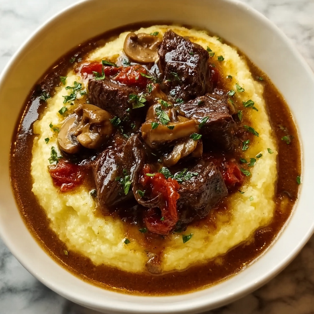 Comforting Beef Tips with Mushroom Gravy Recipe - Recipe Image