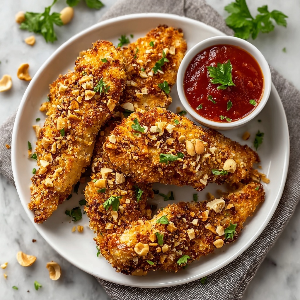 Crispy Pecan Crusted Chicken Tenders Recipe - Recipe Image