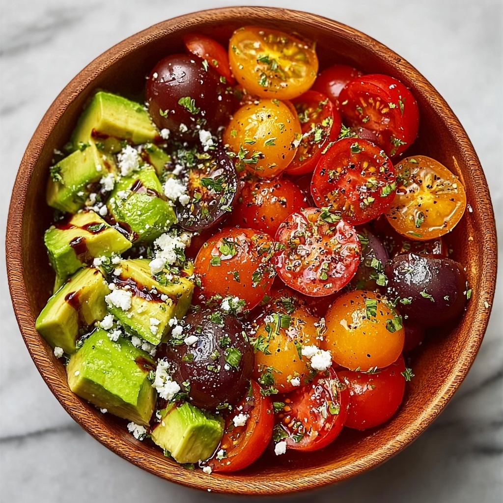 Avocado Tomato Salad: A Colorful Taste of Freshness and Fun Recipe - Recipe Image