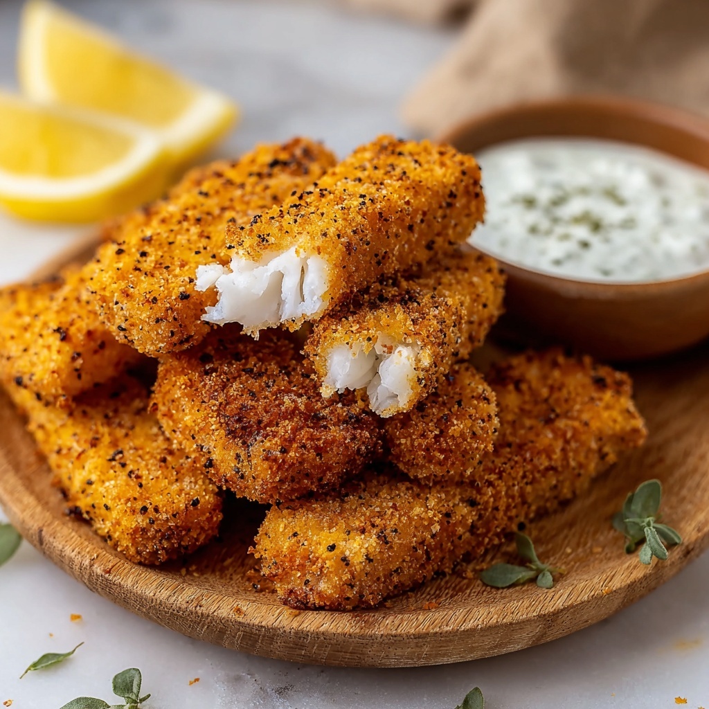 Crispy Keto Air Fryer Fish Sticks for a Guilt-Free Treat Recipe - Recipe Image