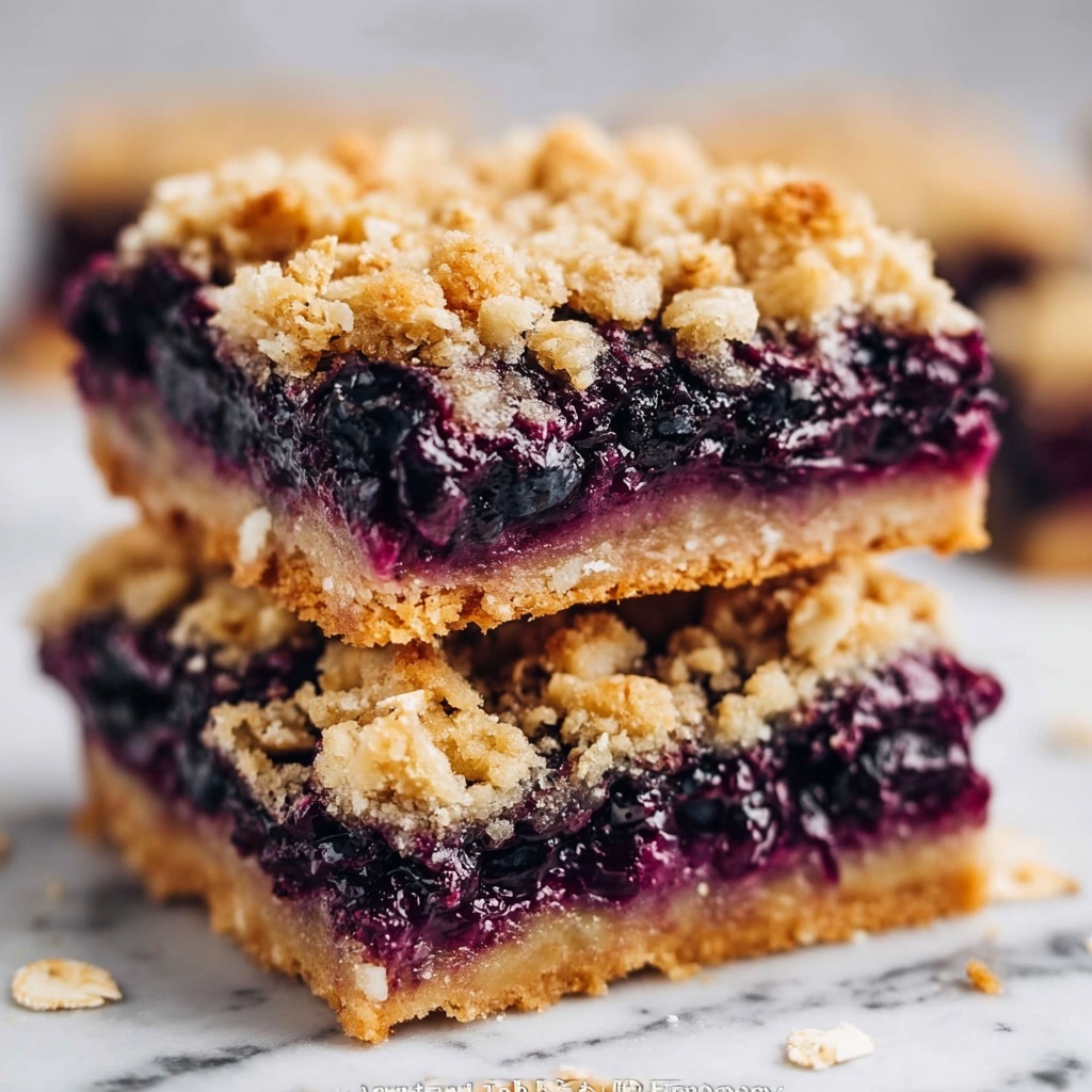 Blueberry Oatmeal Bars – Easy Homemade Healthy Snack Bars Recipe - Recipe Image