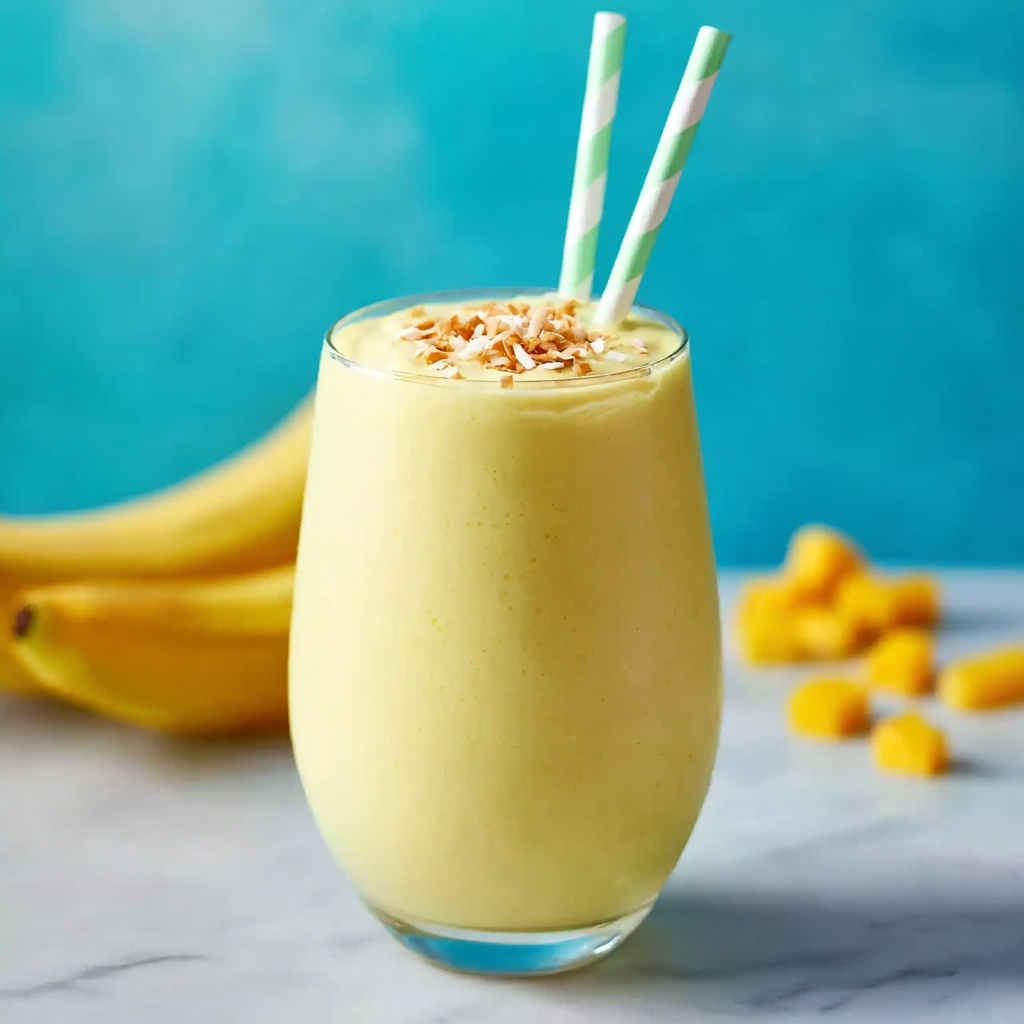 Tropical Overnight Oatmeal Smoothie Recipe - Recipe Image