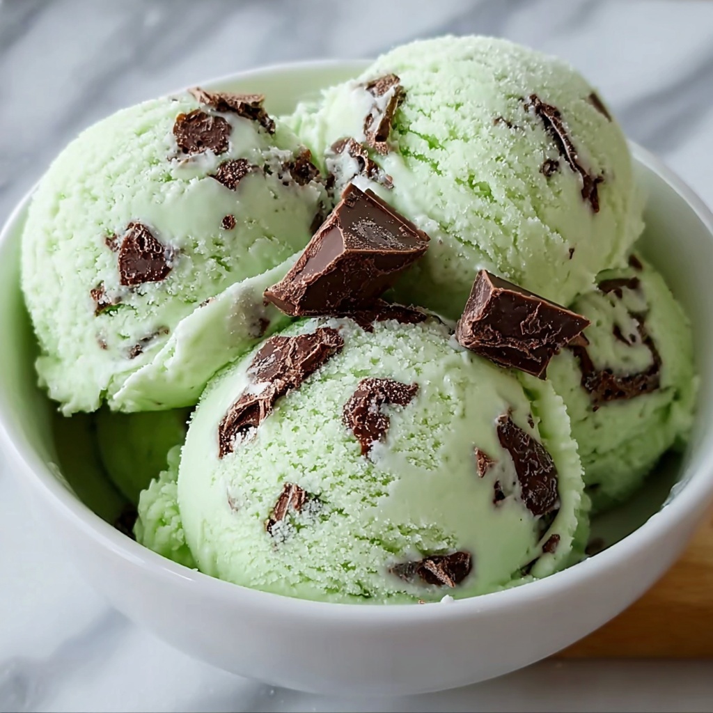Homemade Mint Chocolate Chip Ice Cream for Summer Bliss Recipe - Recipe Image