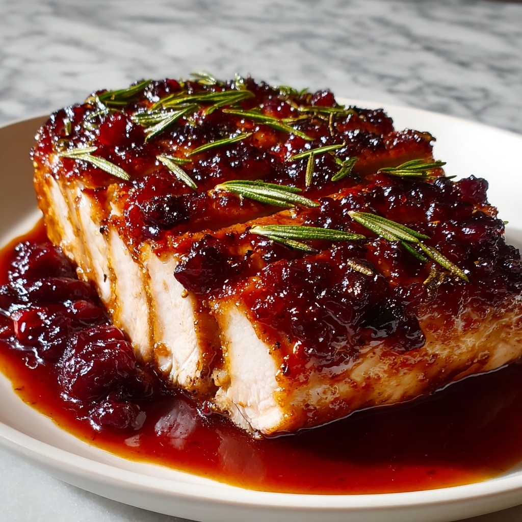Cranberry Orange Glazed Turkey Breast Recipe - Recipe Image