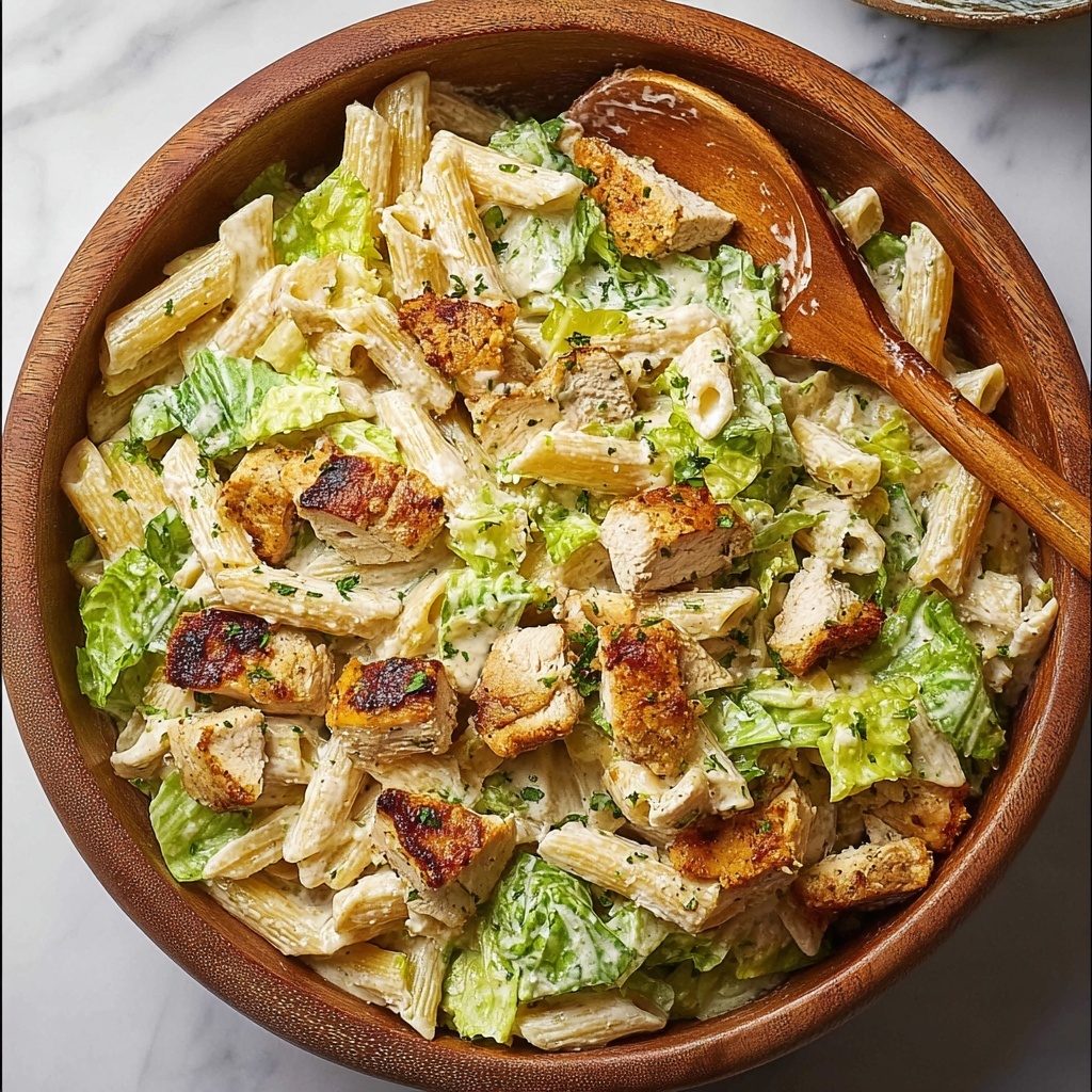 Chicken Caesar Pasta Salad Recipe - Recipe Image
