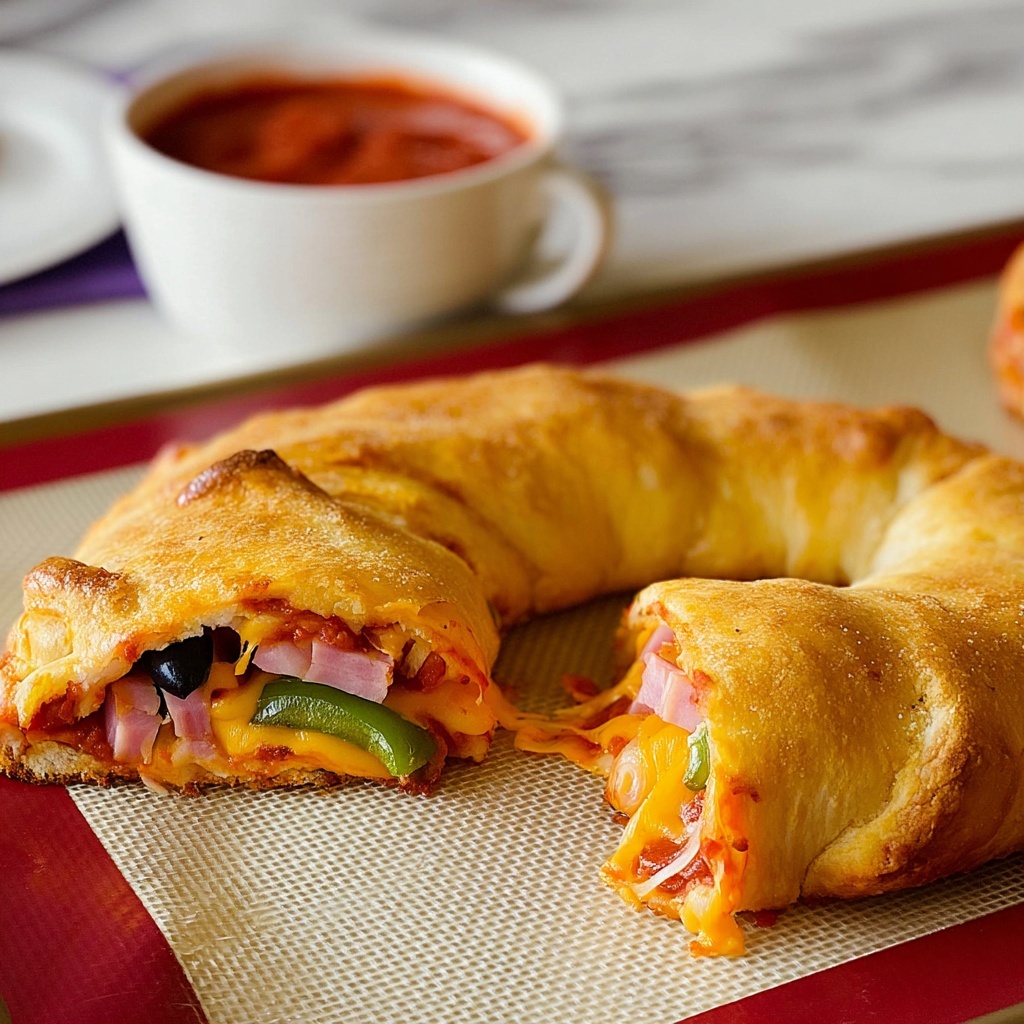 Supreme Pizza Crescent Ring Recipe - Recipe Image