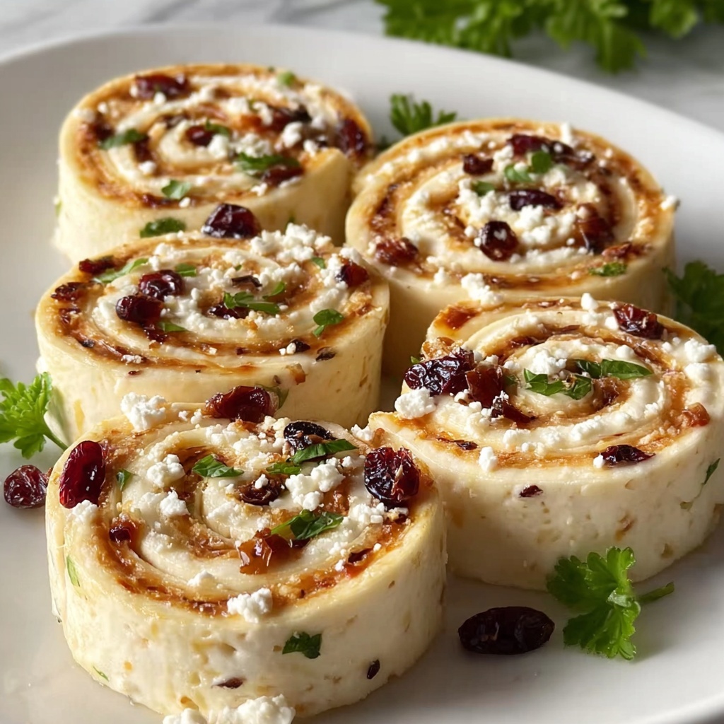 Cranberry Feta Pinwheels: 5 Irresistible Bites to Love Recipe - Recipe Image