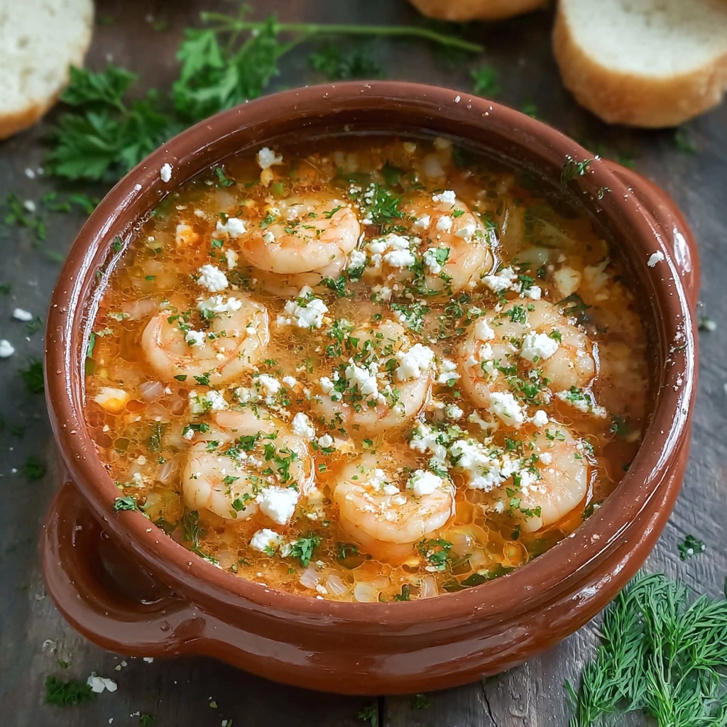 Shrimp Saganaki Soup Recipe - Recipe Image