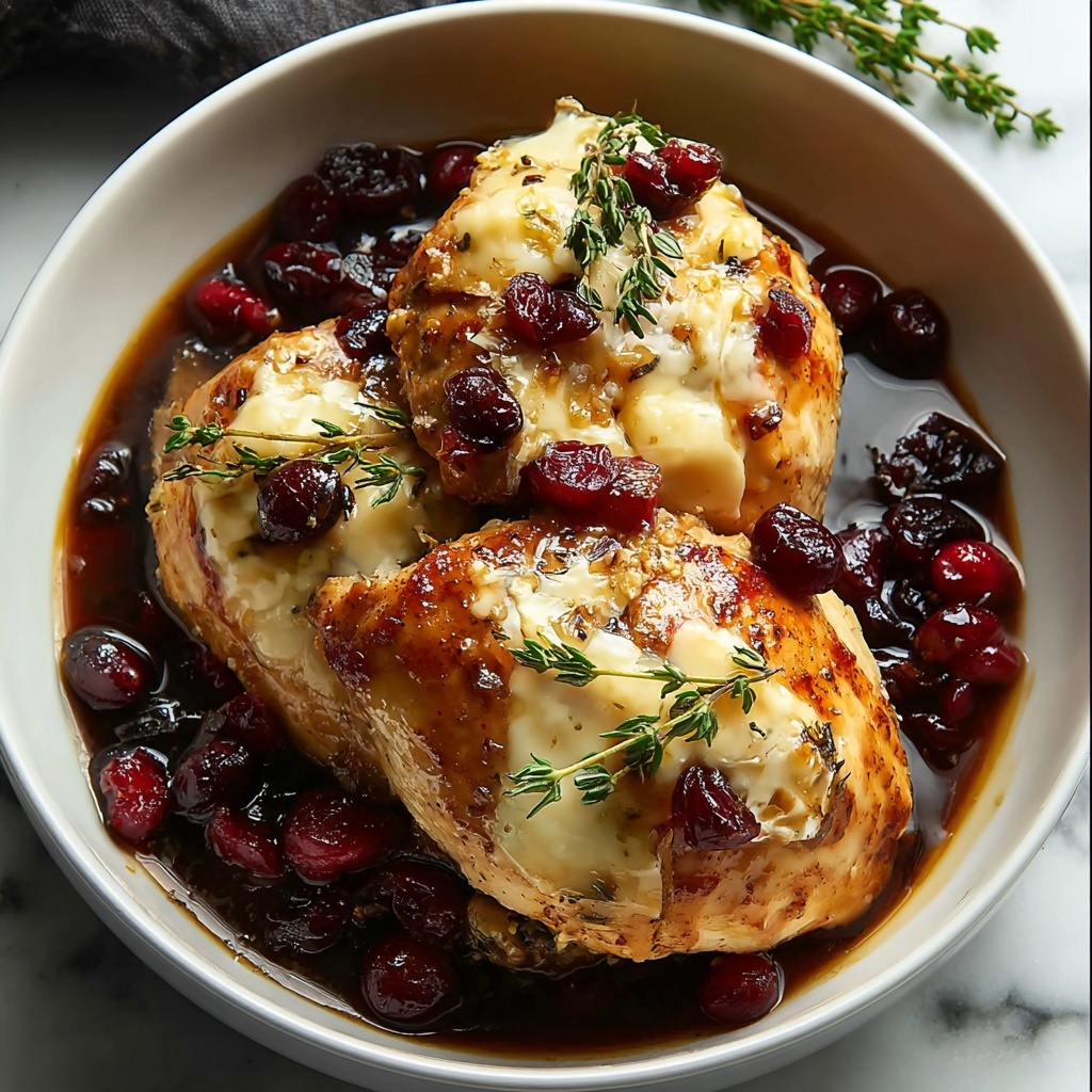 Impressive Cranberry Brie Stuffed Chicken: A Flavorful Showstopper Recipe - Recipe Image
