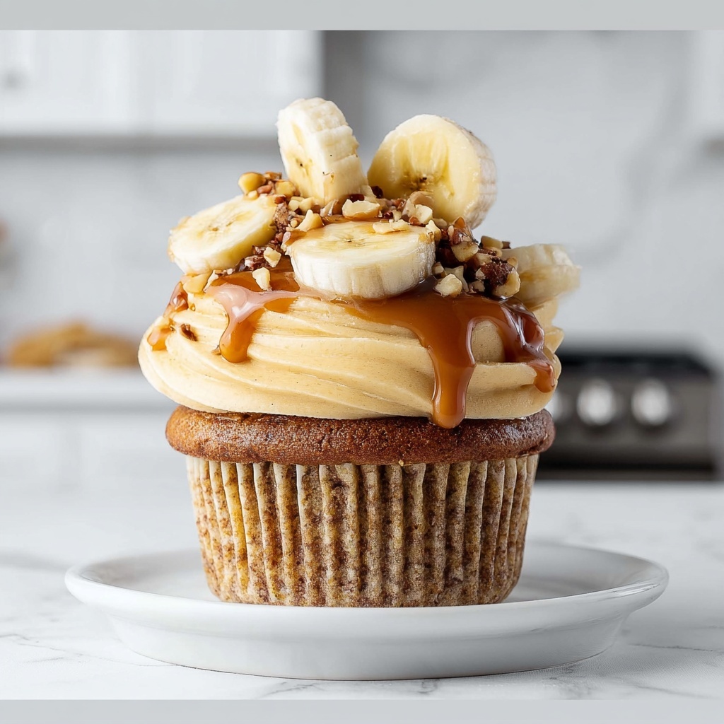 Banana Caramel Peanut Butter Cupcakes Recipe - Recipe Image