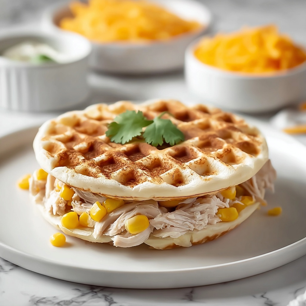 Crispy Chicken Quesadilla Chaffle for a Keto Delight Recipe - Recipe Image